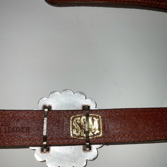 SSM Leather & Rhinestone Belt Size L - Picture 14 of 16